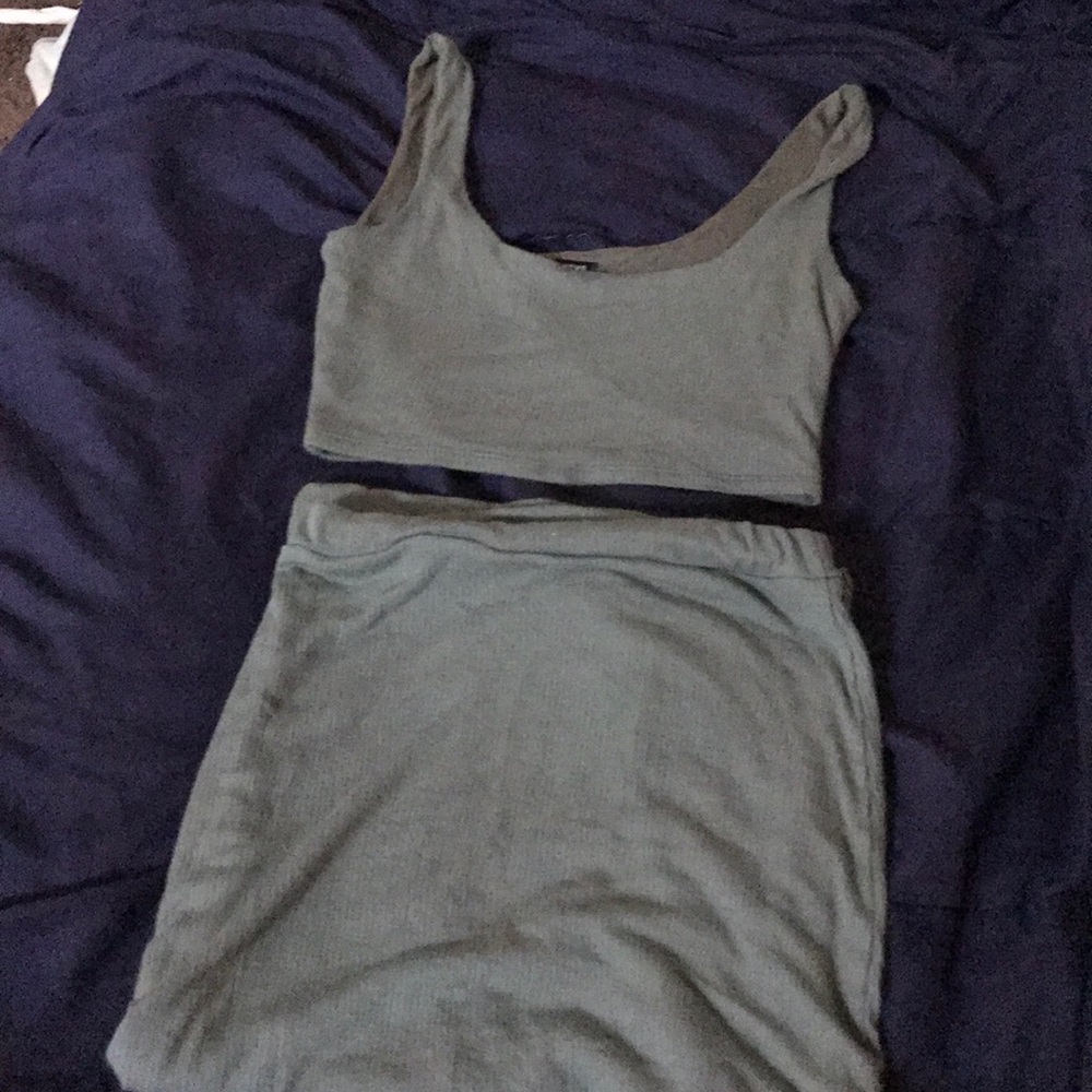 green two fashion nova two piece